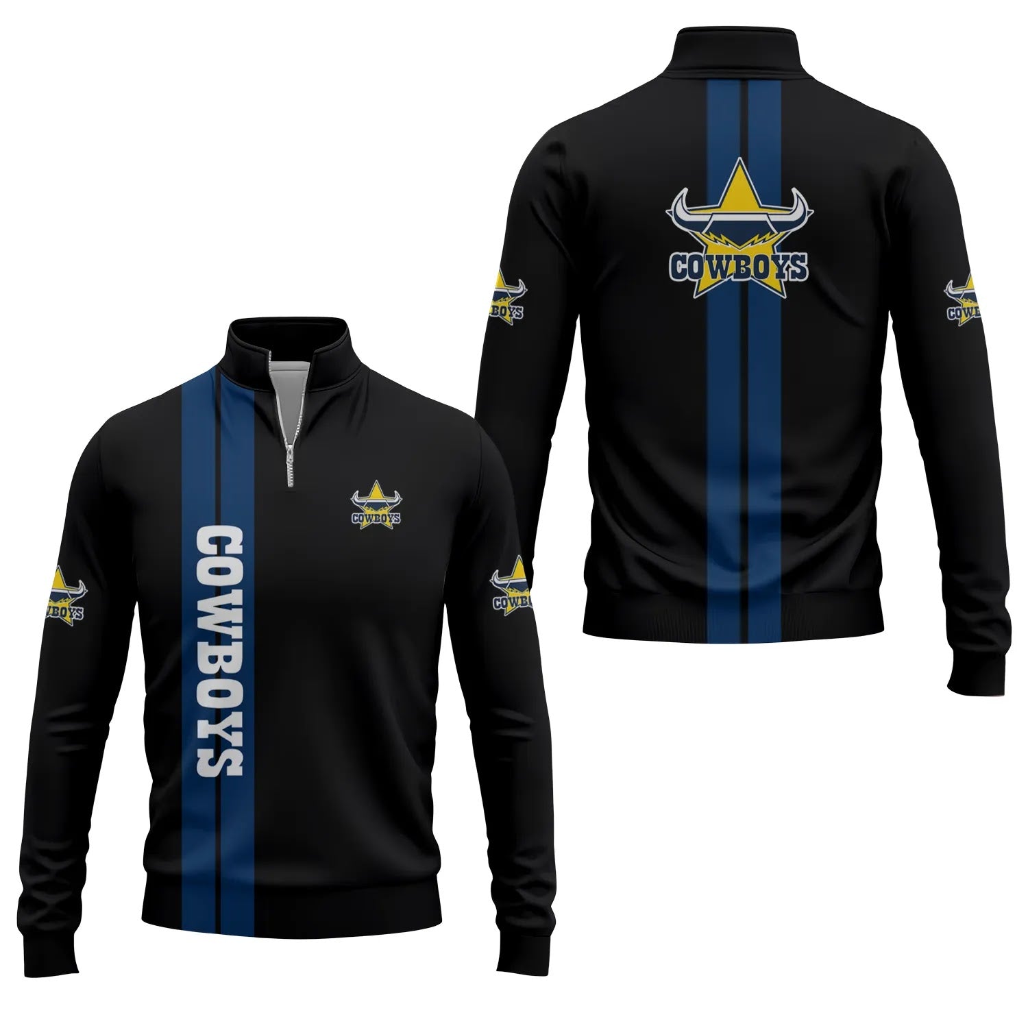 North Queensland Cowboys Quarter-zip Pullover SC013