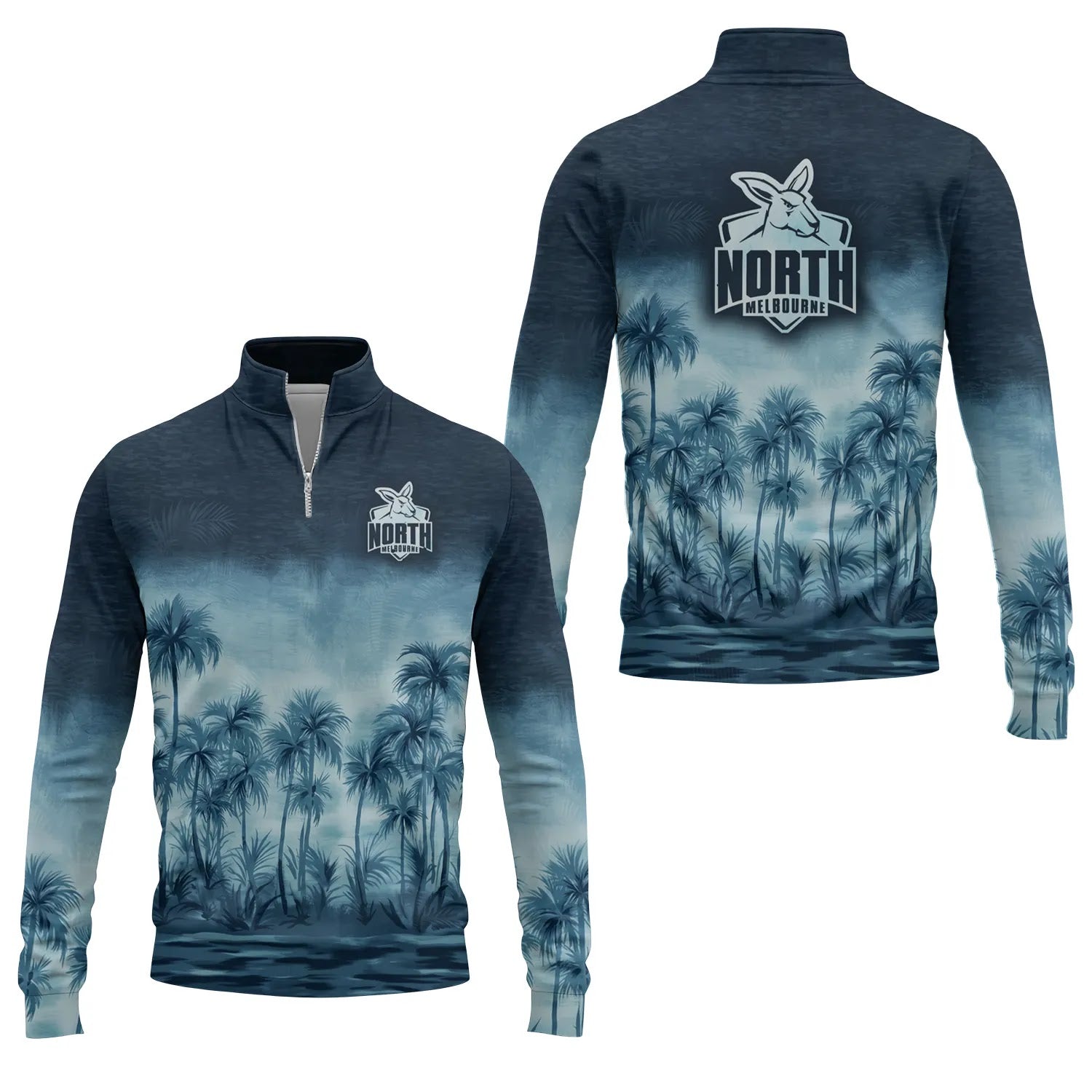 North Melbourne Kangaroos Quarter-zip Pullover SHW021
