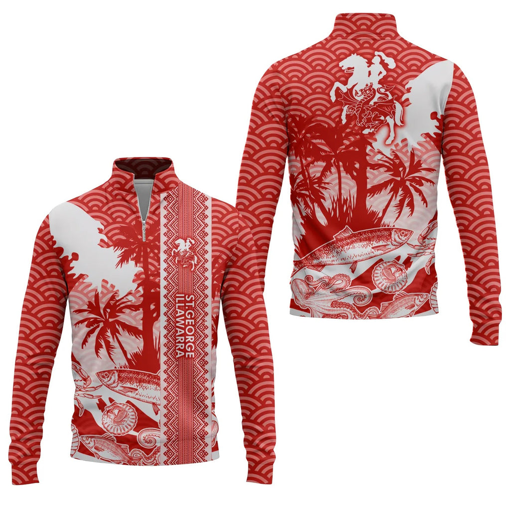 St George Illawarra Dragons Quarter-zip Pullover SHW038