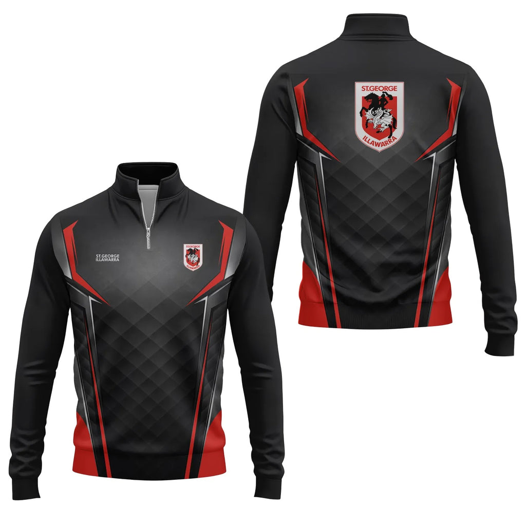 St George Illawarra Dragons Quarter-zip Pullover SC074