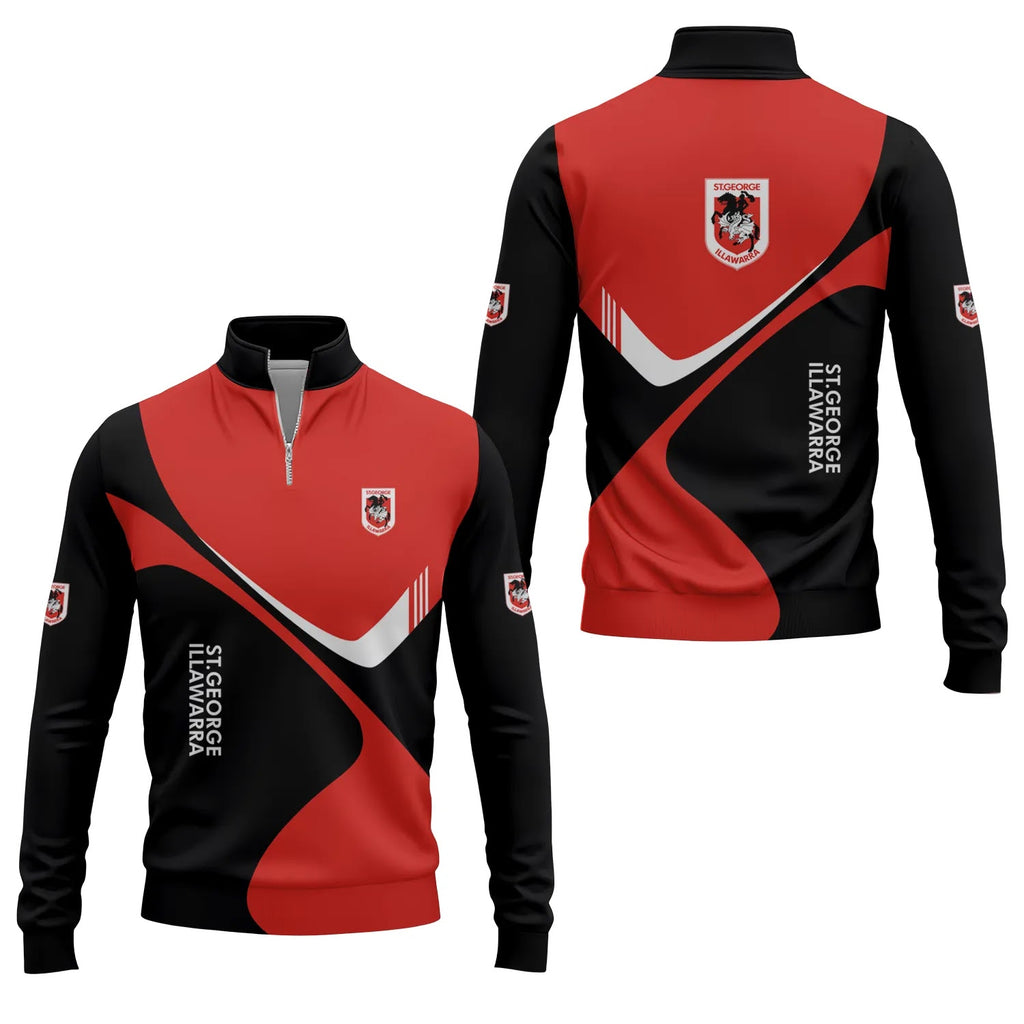 St George Illawarra Dragons Quarter-zip Pullover SC058
