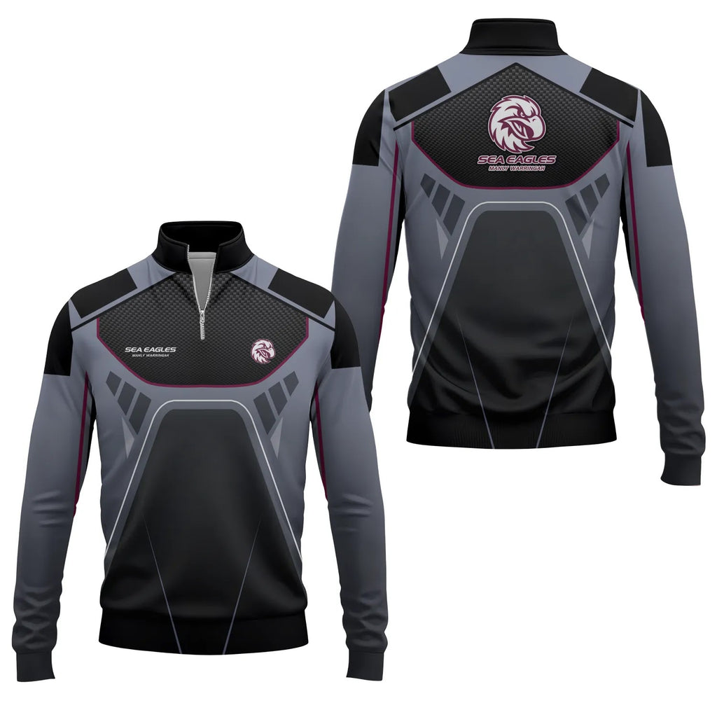 Manly Warringah Sea Eagles Quarter-zip Pullover SC088