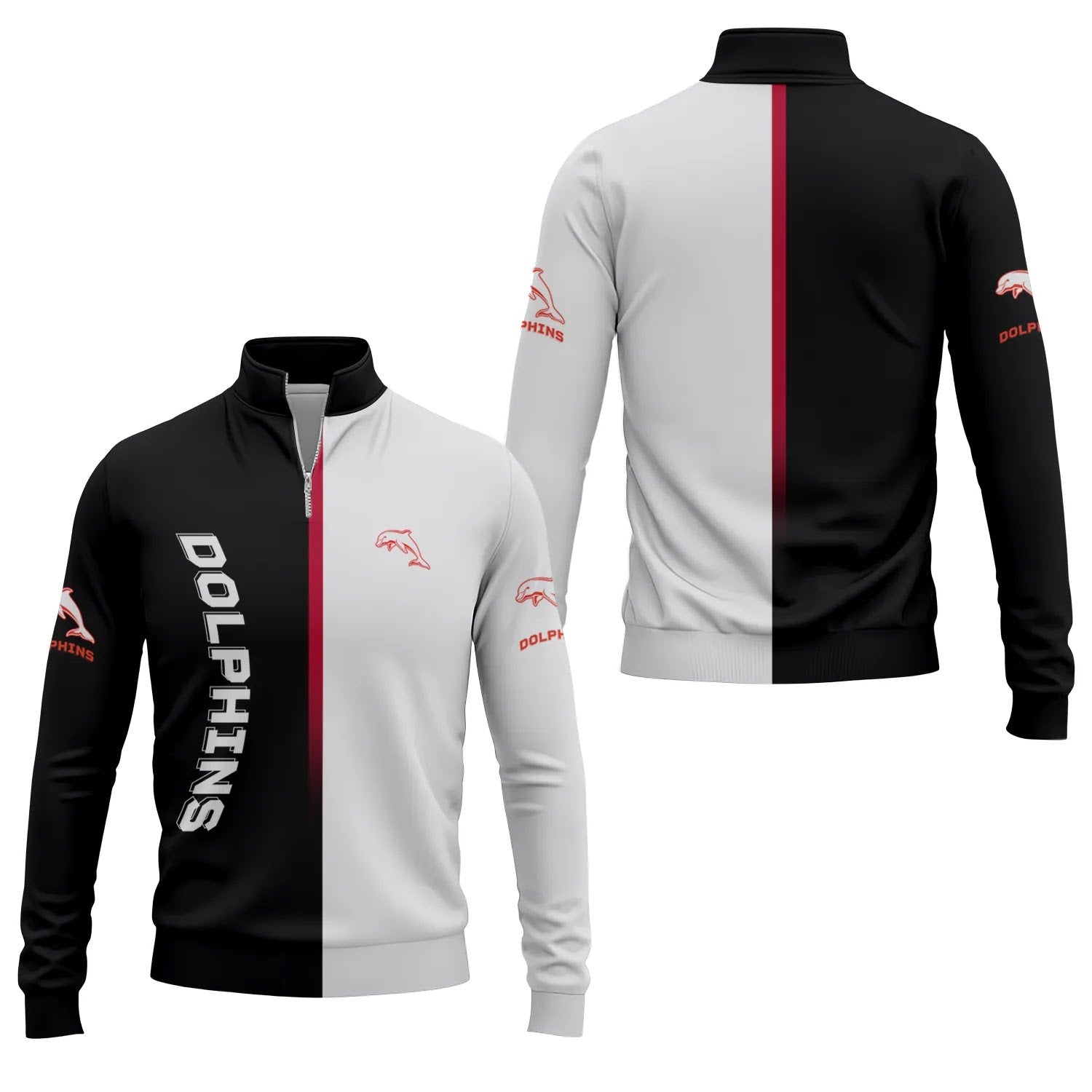 Dolphins Quarter-zip Pullover SC076