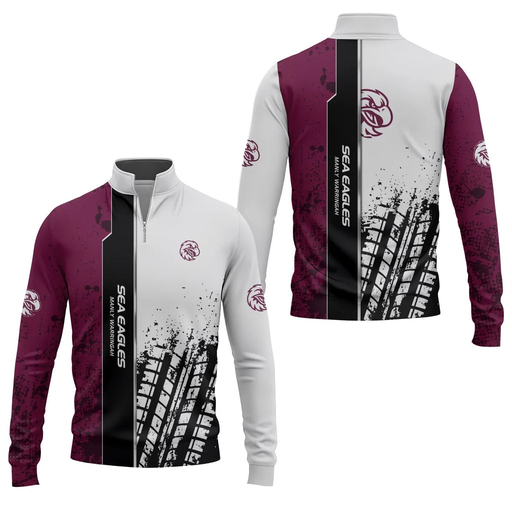 Manly Warringah Sea Eagles Quarter-zip Pullover SC039