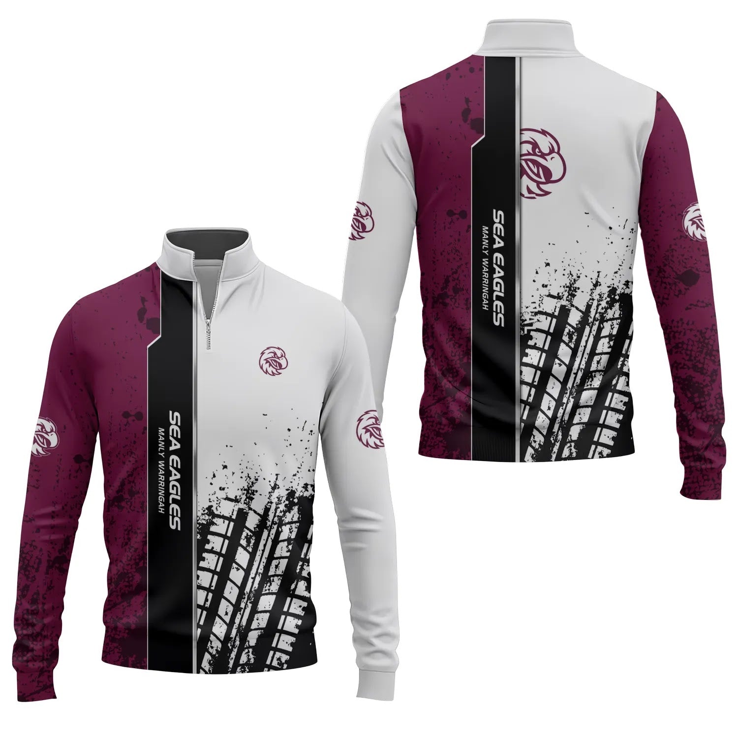 Manly Warringah Sea Eagles Quarter-zip Pullover SC039