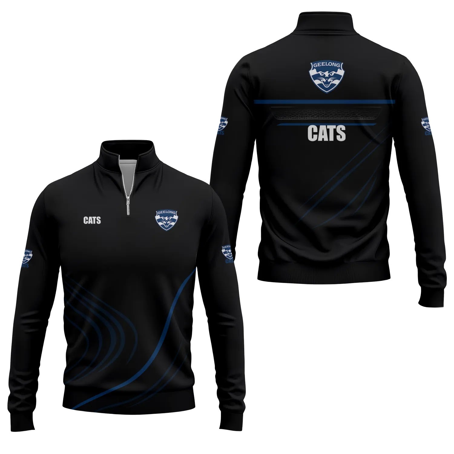 Geelong Cats Quarter-zip Pullover SC024