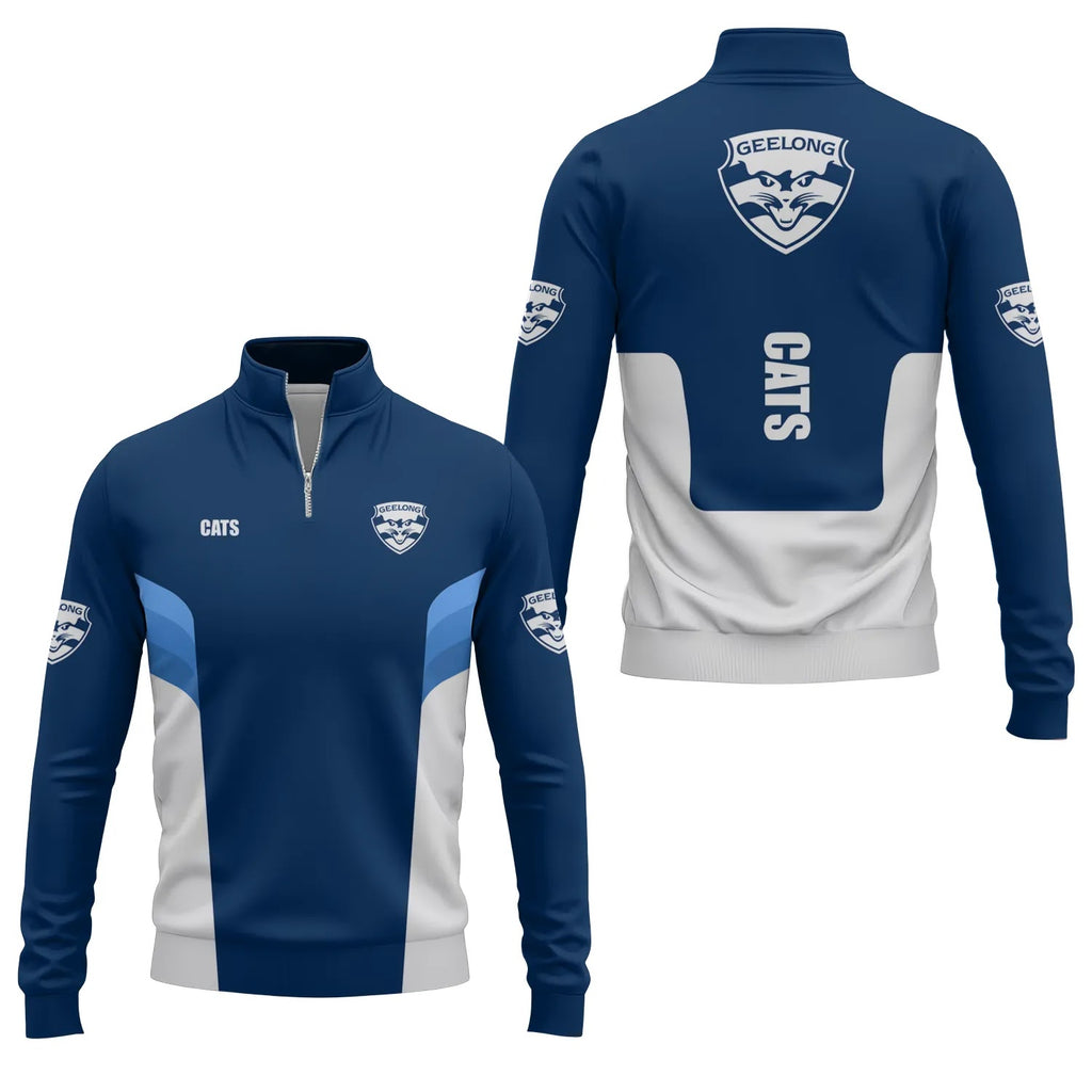 Geelong Cats Quarter-zip Pullover SC043