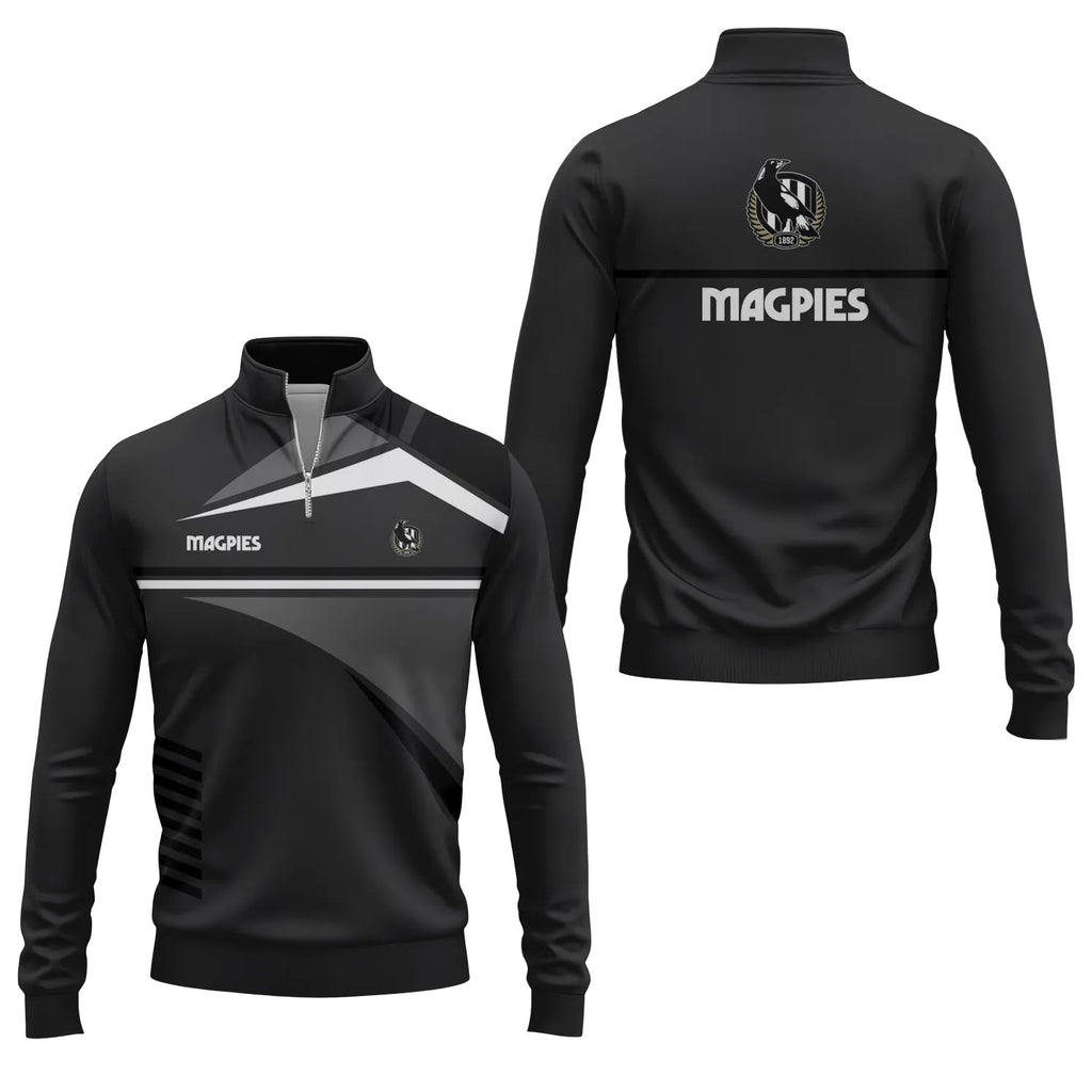 Collingwood Magpies Quarter-zip Pullover SC067