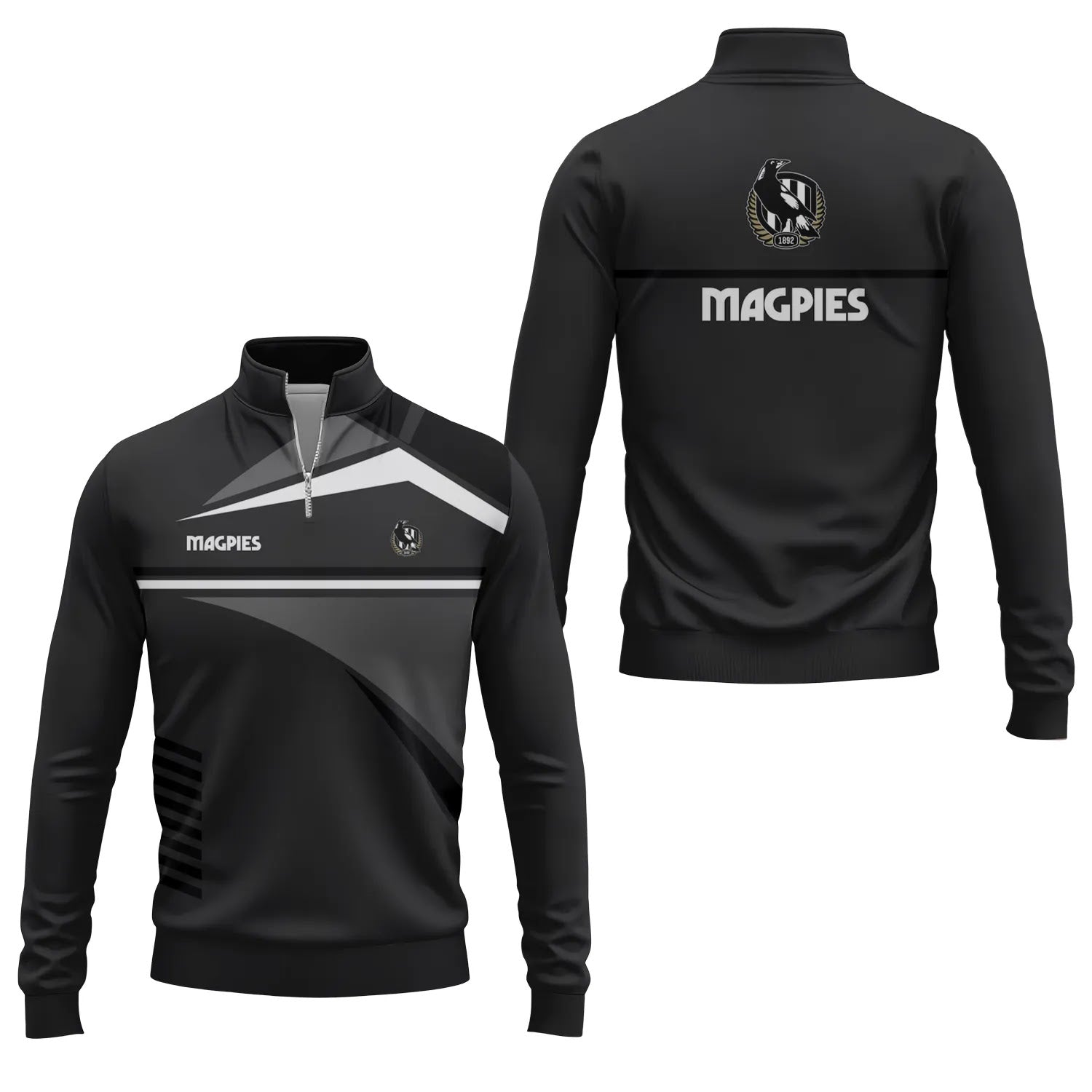 Collingwood Magpies Quarter-zip Pullover SC067
