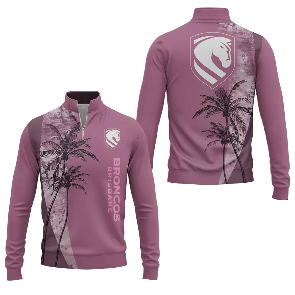 Brisbane Broncos Quarter-zip Pullover SHW071