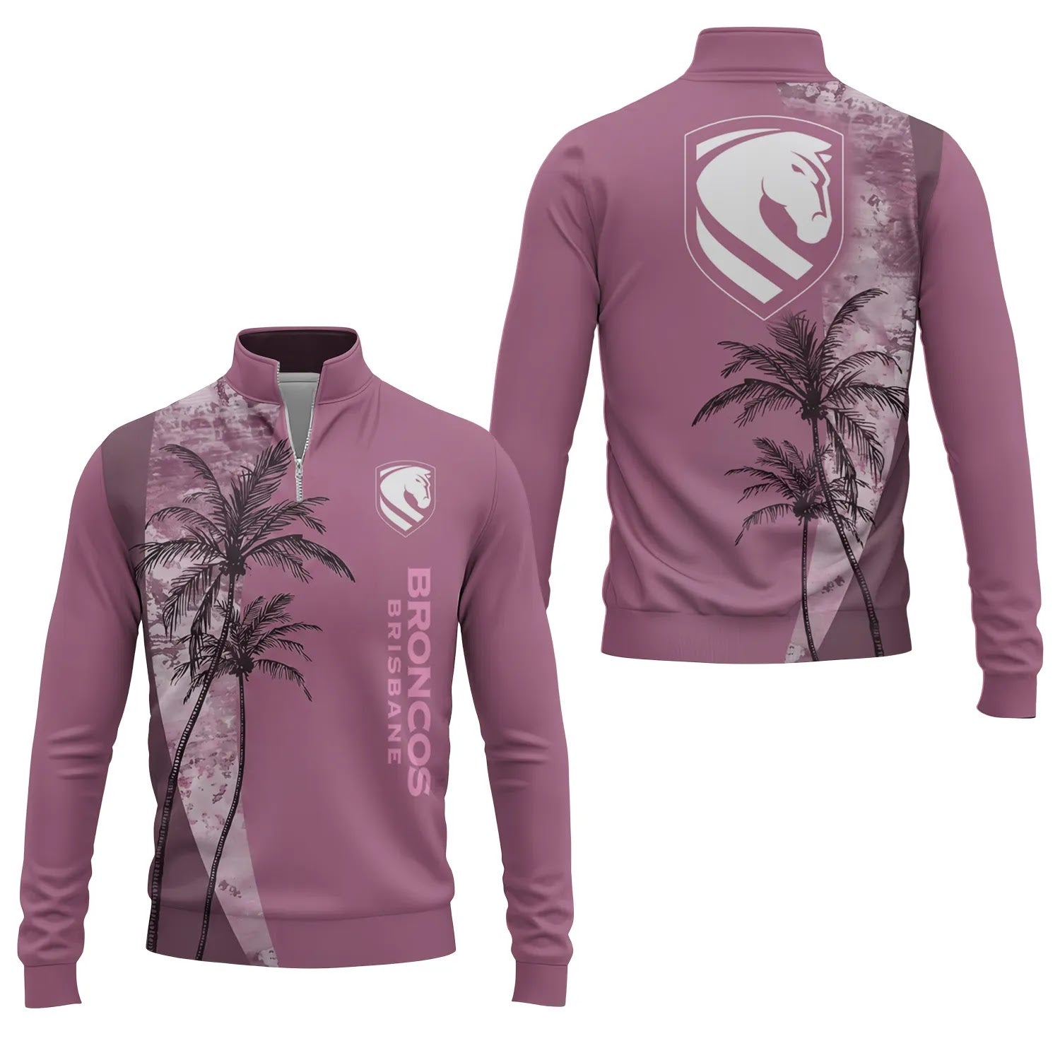 Brisbane Broncos Quarter-zip Pullover SHW071