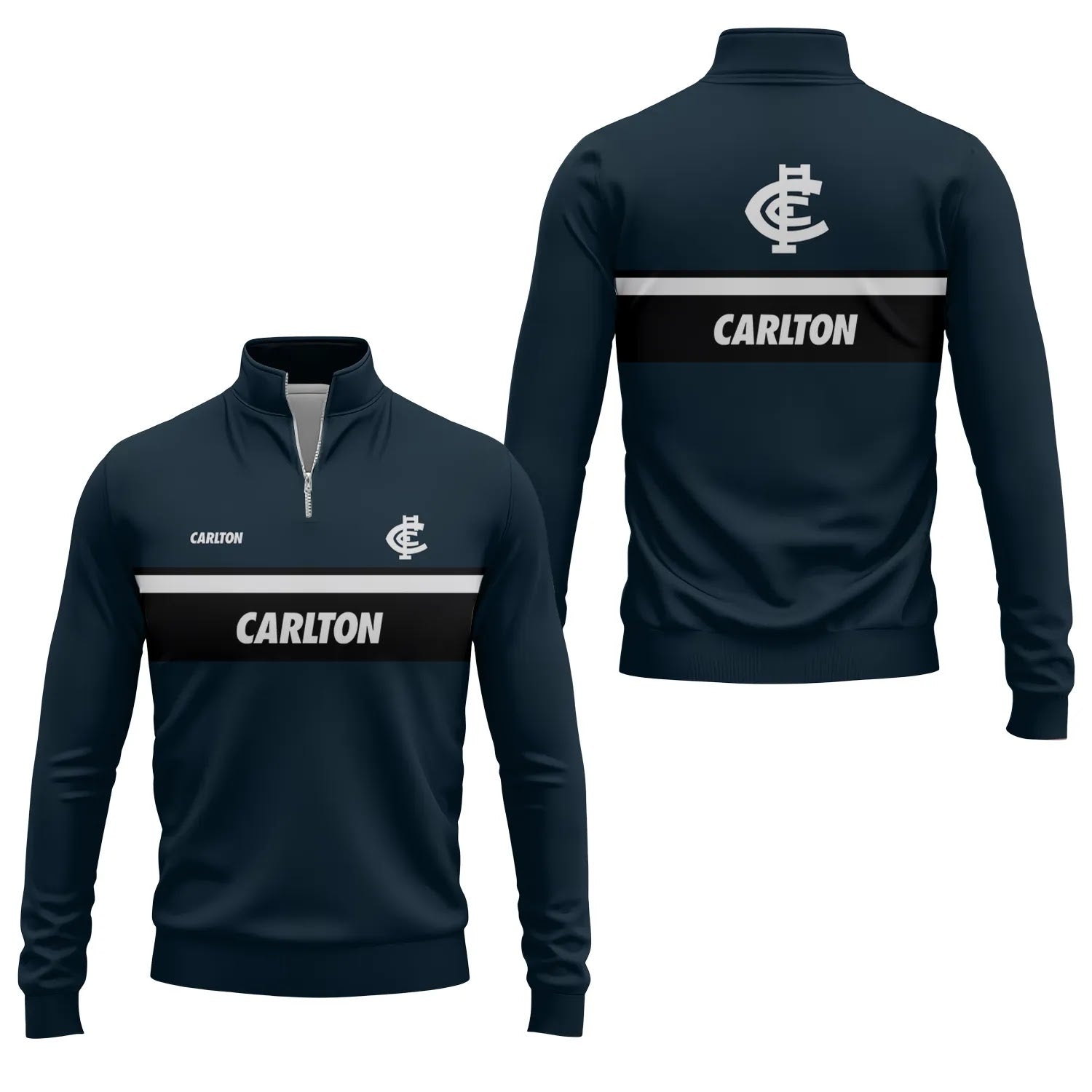 Carlton Blues Quarter-zip Pullover SC051