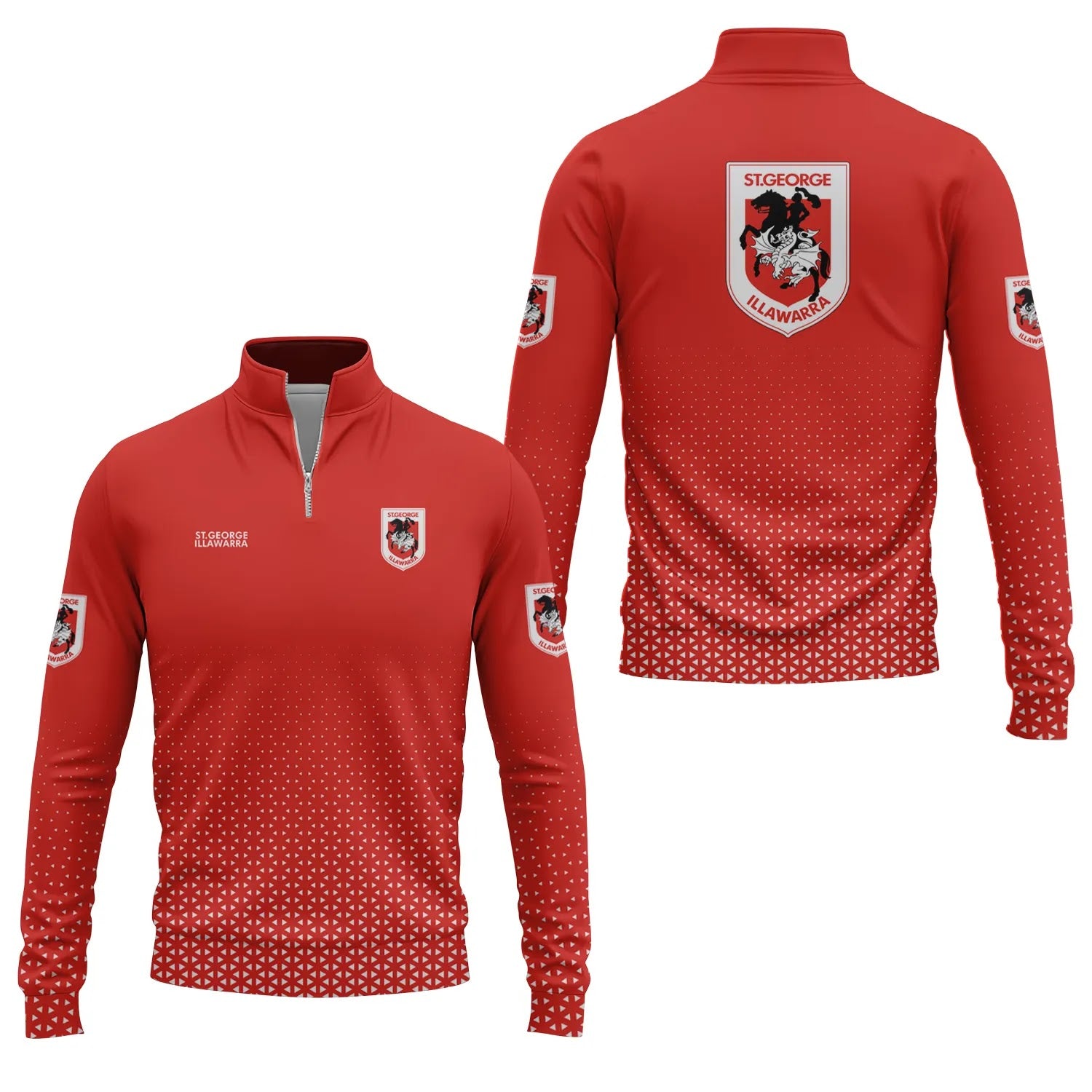 St George Illawarra Dragons Quarter-zip Pullover SC003