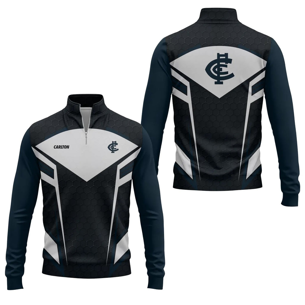 Carlton Blues Quarter-zip Pullover SC033