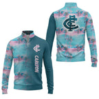 Carlton Blues Quarter-zip Pullover SHW058