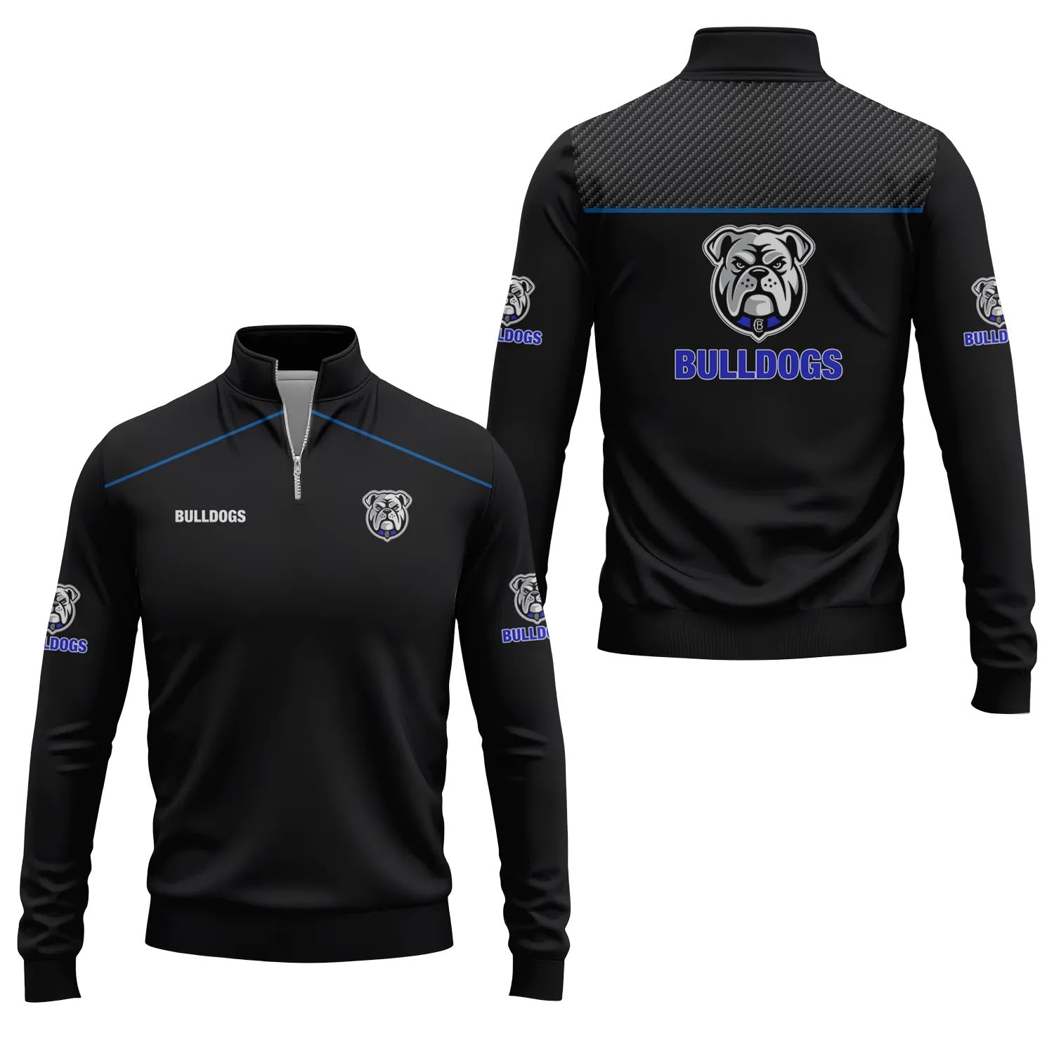 Canterbury-Bankstown Bulldogs Quarter-zip Pullover SC004