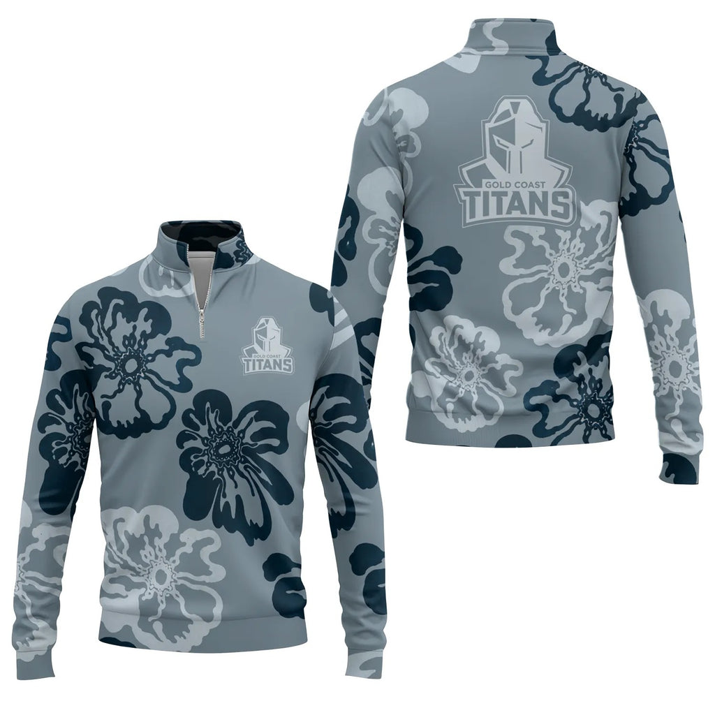 Gold Coast Titans Quarter-zip Pullover SHW073