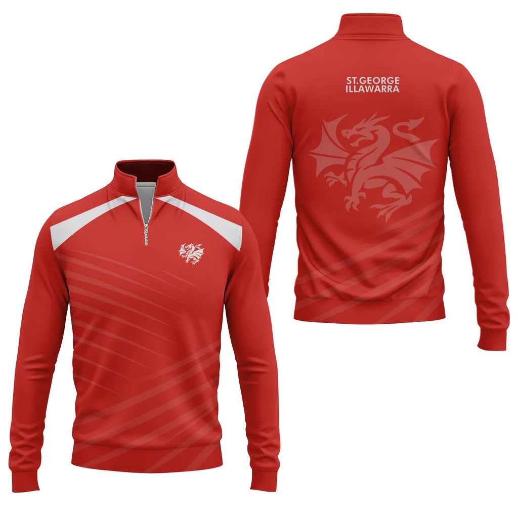 St George Illawarra Dragons Quarter-zip Pullover SC082