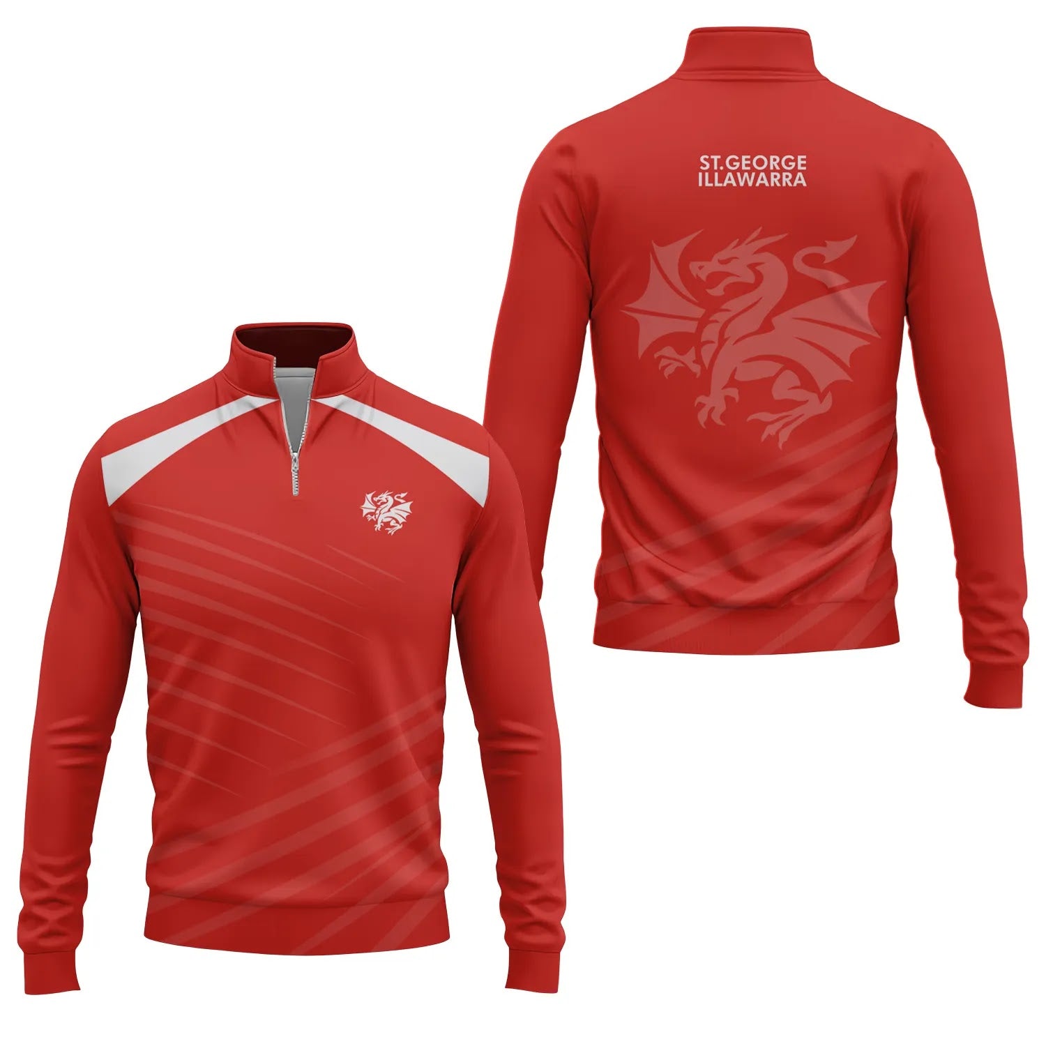 St George Illawarra Dragons Quarter-zip Pullover SC082