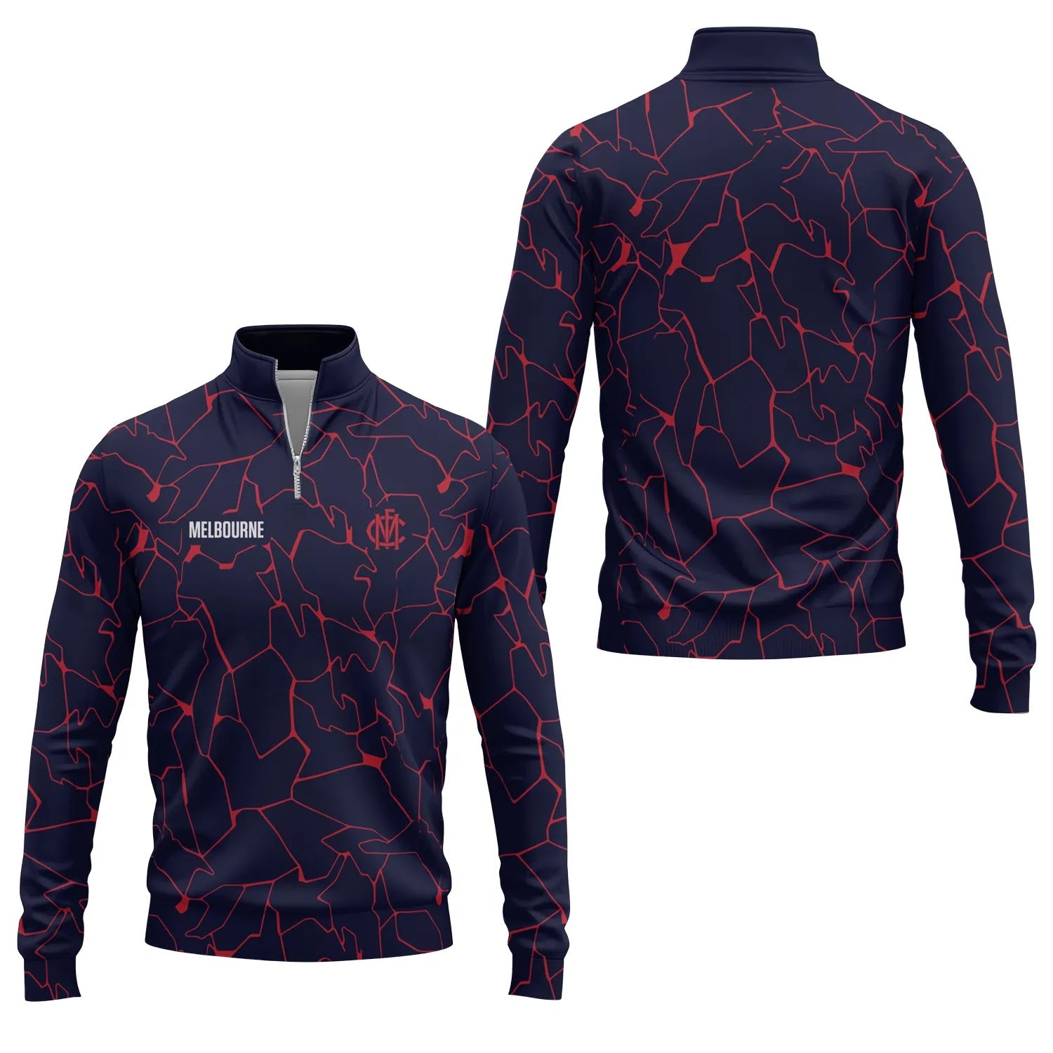 Melbourne Demons Quarter-zip Pullover SC103