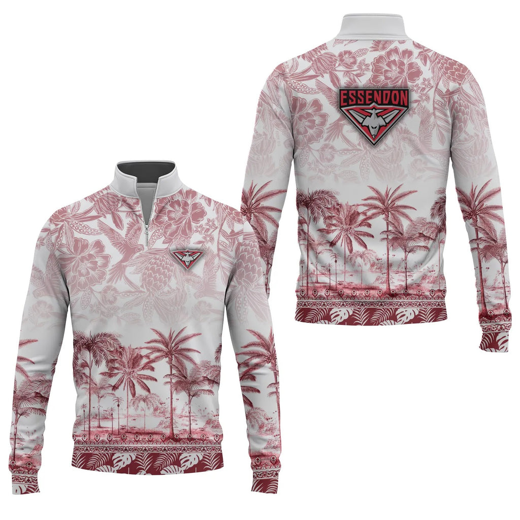 Essendon Bombers Quarter-zip Pullover SC045