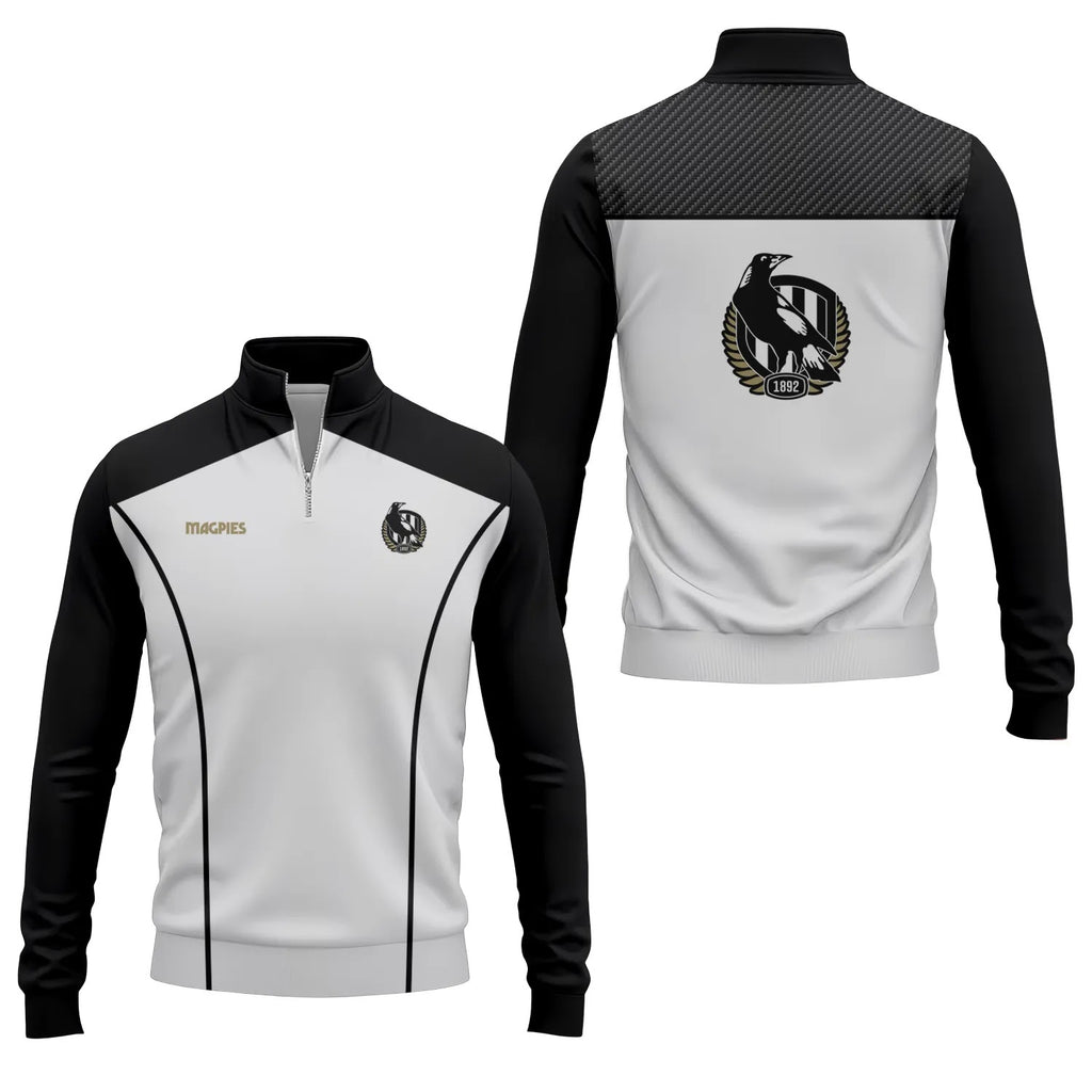 Collingwood Magpies Quarter-zip Pullover SC011