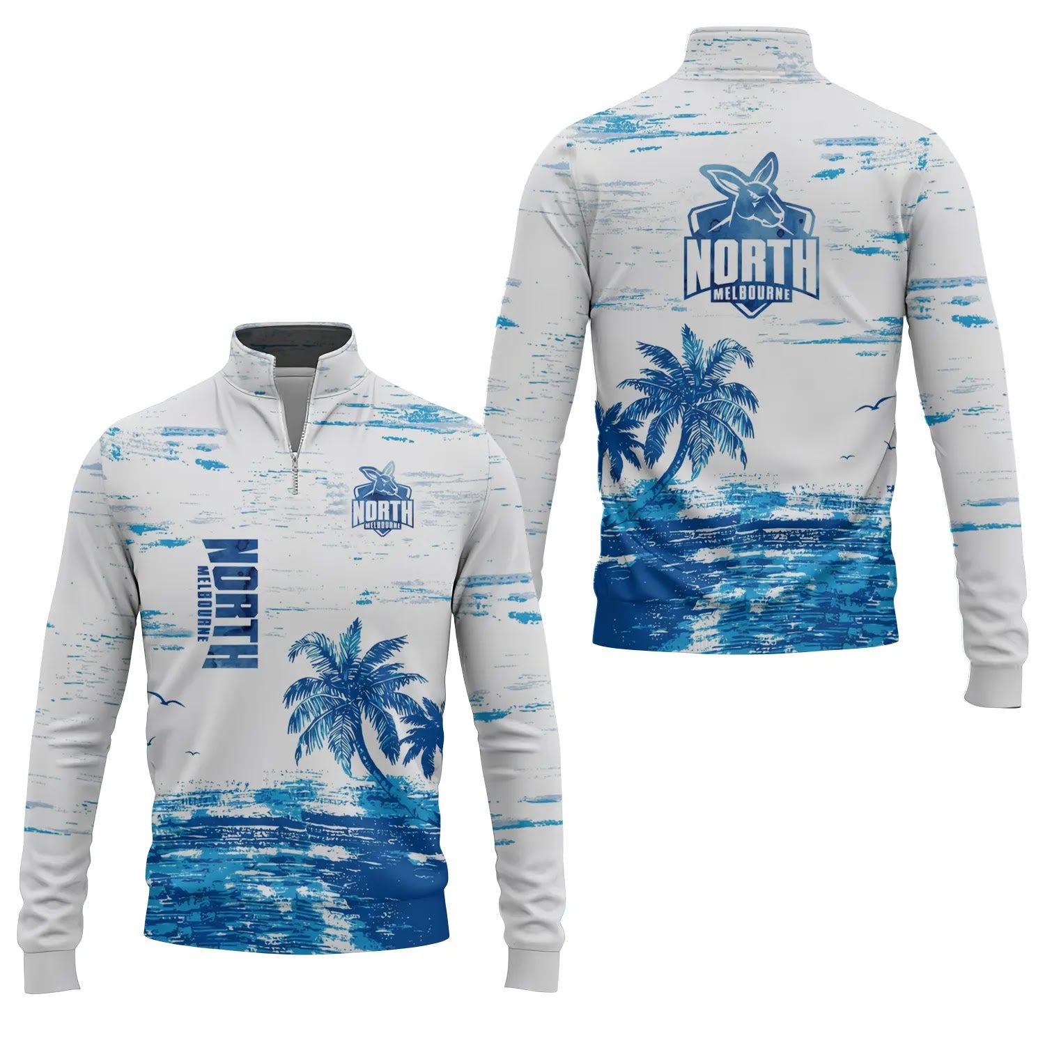 North Melbourne Kangaroos Quarter-zip Pullover SHW069