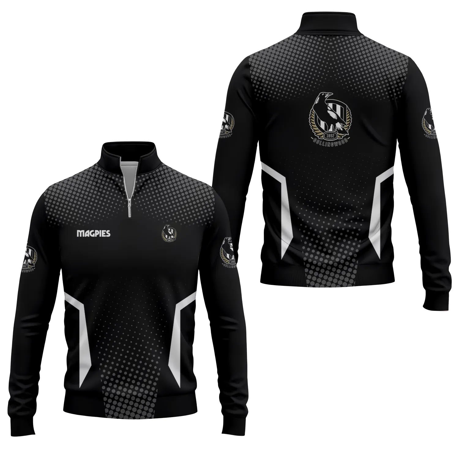 Collingwood Magpies Quarter-zip Pullover SC032