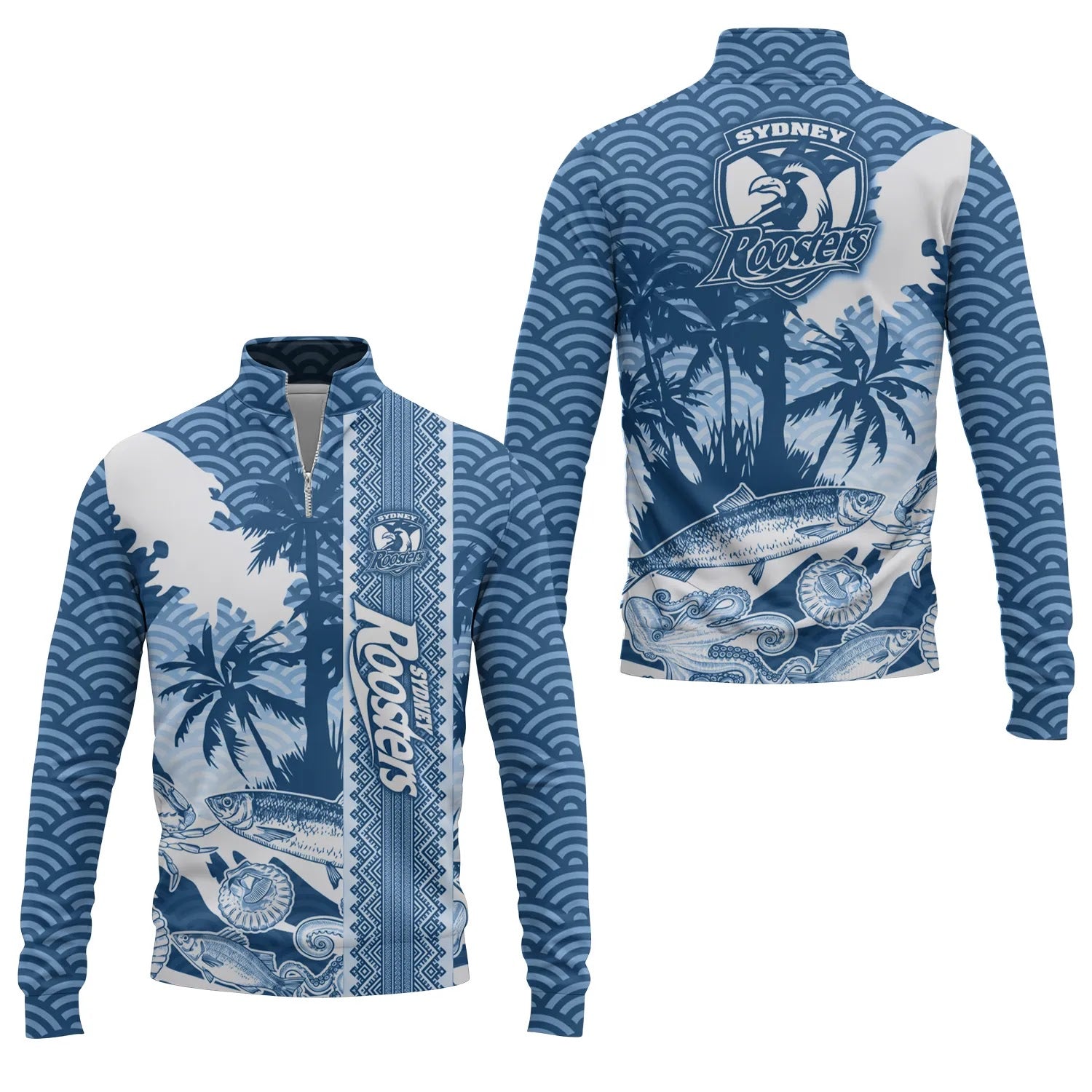 Sydney Roosters Quarter-zip Pullover SHW038