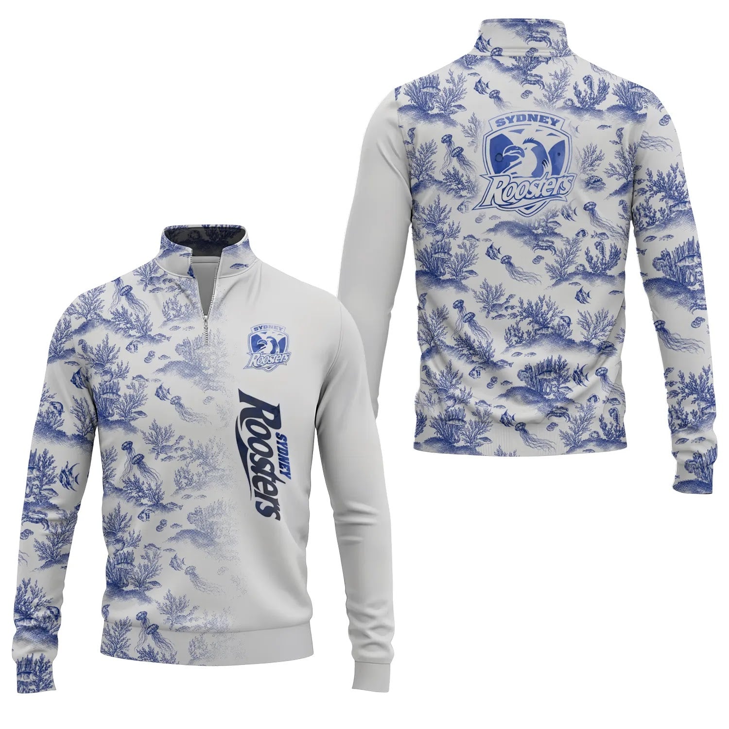 Sydney Roosters Quarter-zip Pullover SHW009