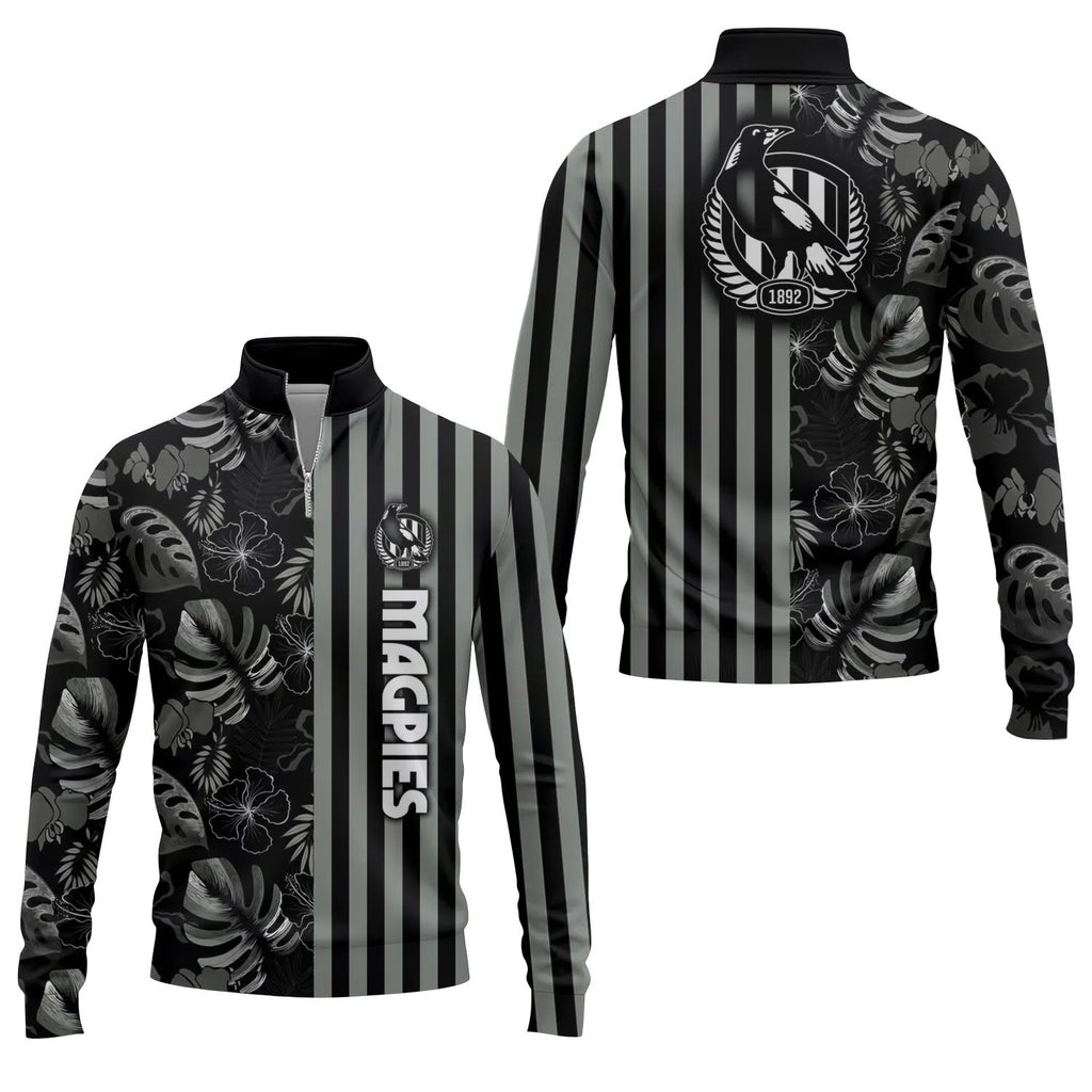 Collingwood Magpies Quarter-zip Pullover SHW040