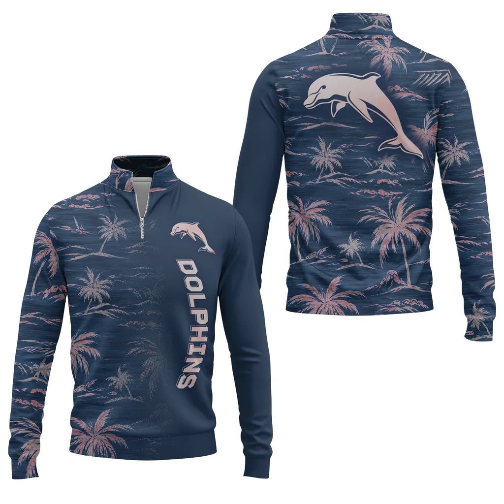 Dolphins Quarter-zip Pullover SHW013