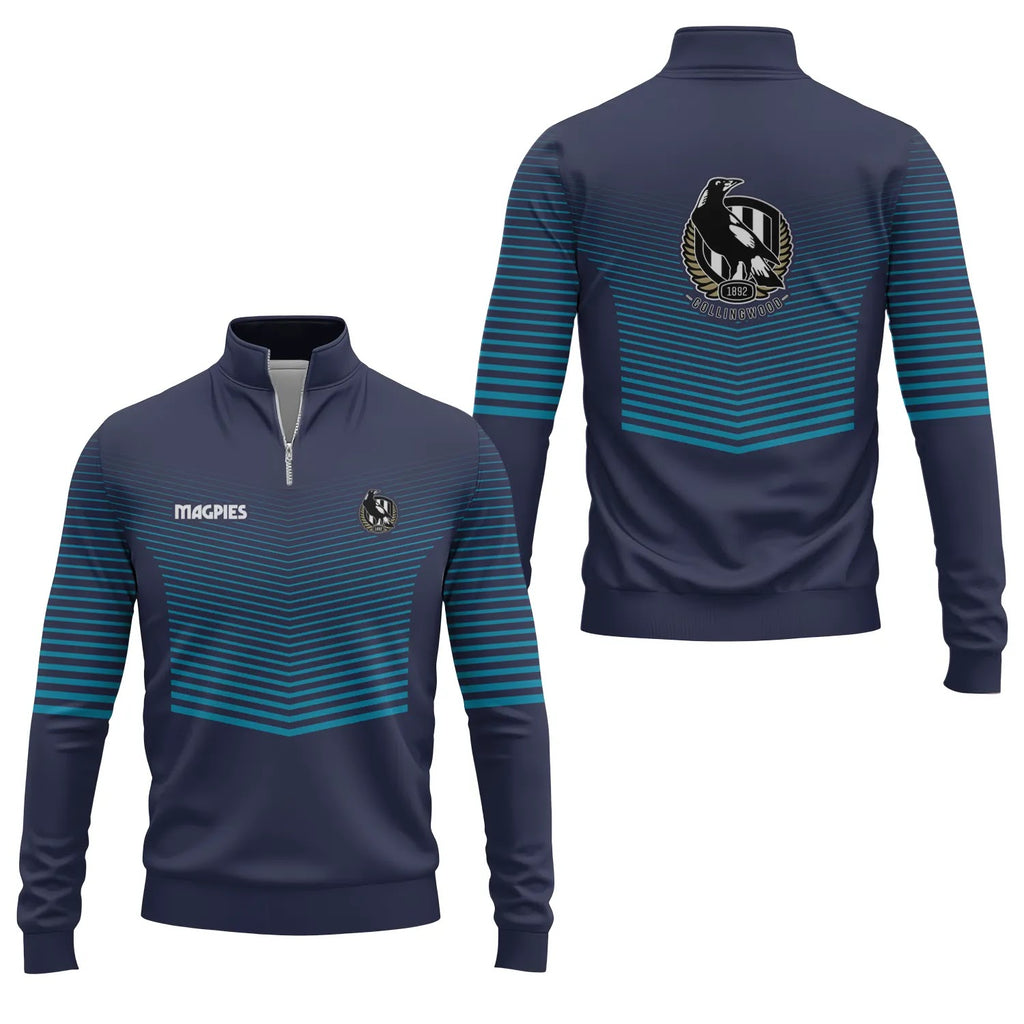 Collingwood Magpies Quarter-zip Pullover SC099