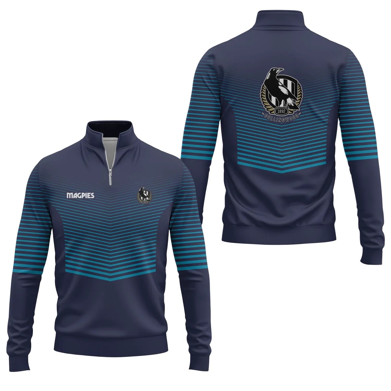 Collingwood Magpies Quarter-zip Pullover SC099