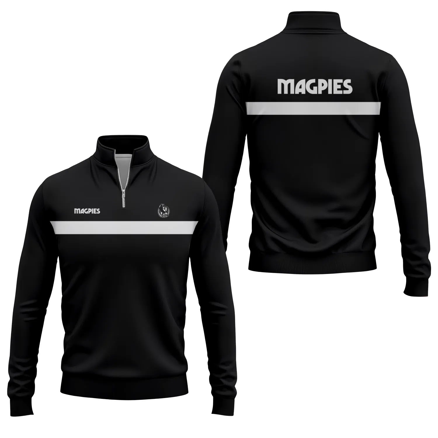 Collingwood Magpies Quarter-zip Pullover SC050