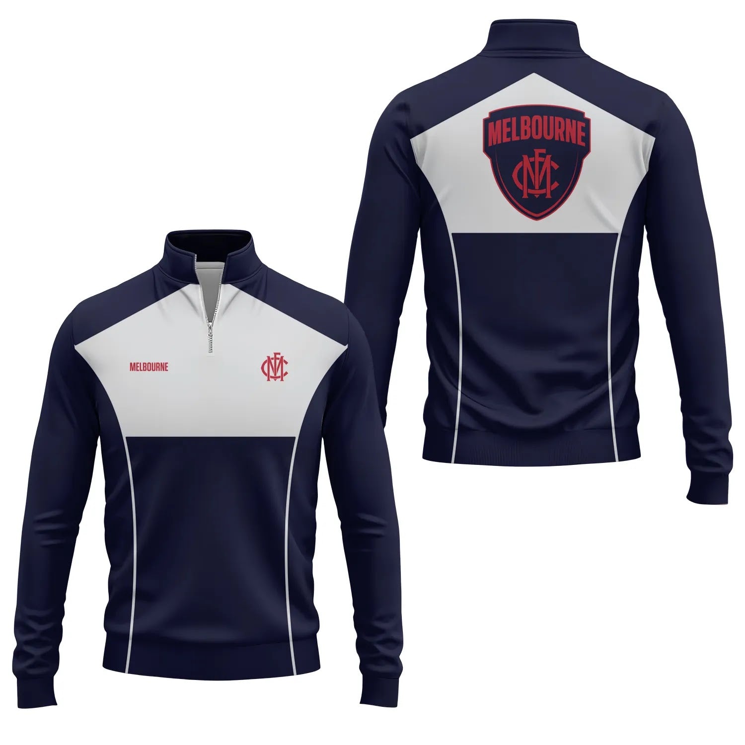 Melbourne Demons Quarter-zip Pullover SC028