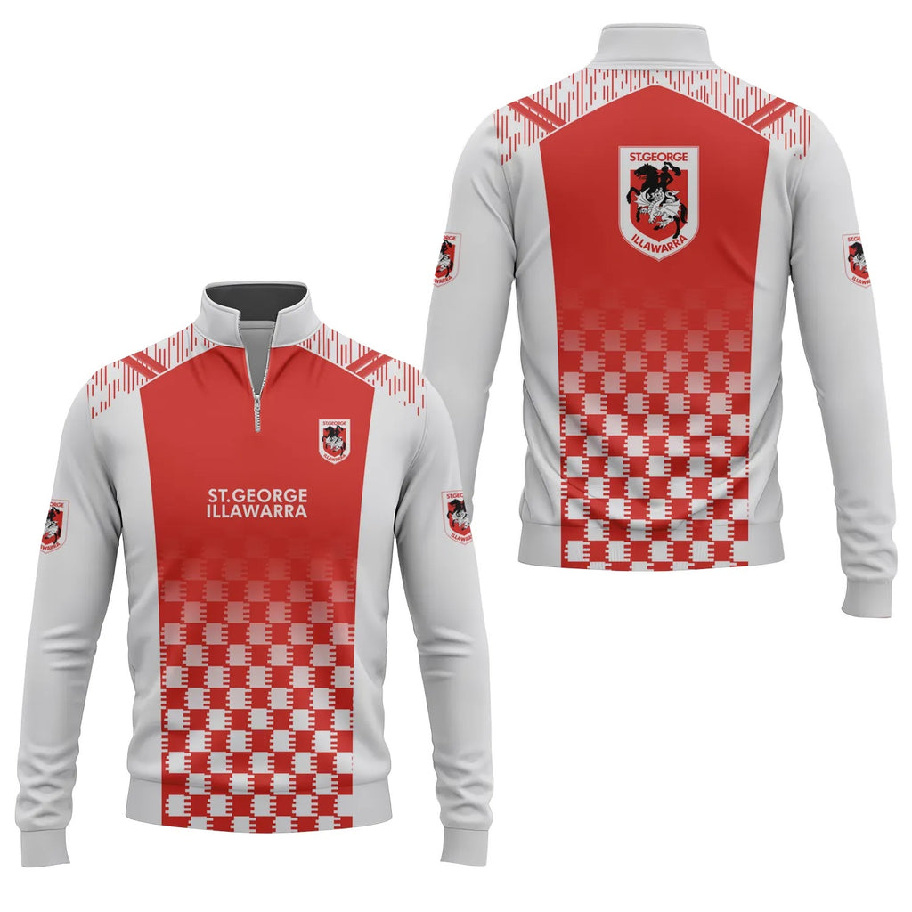 St George Illawarra Dragons Quarter-zip Pullover SC063