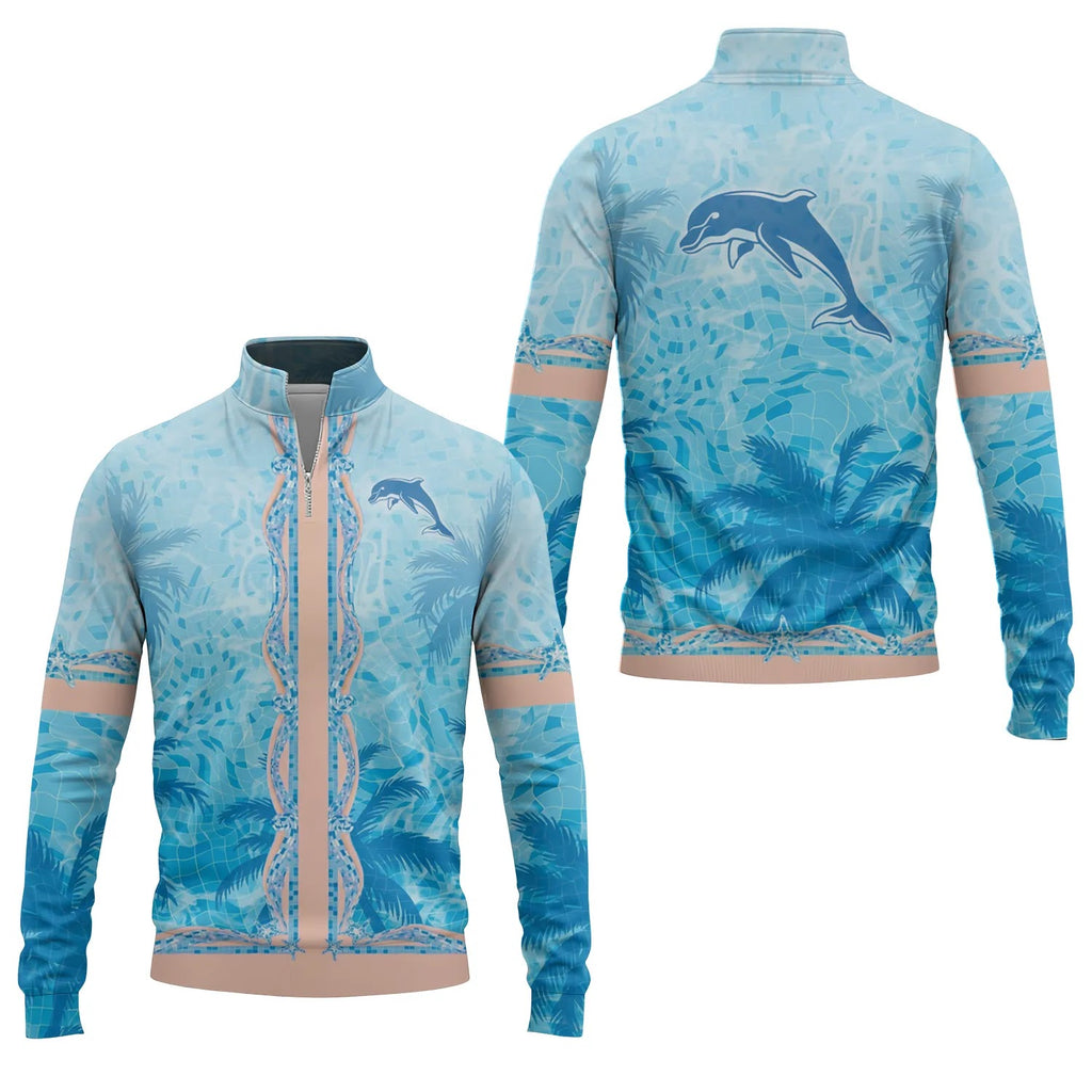 Dolphins Quarter-zip Pullover SHW026