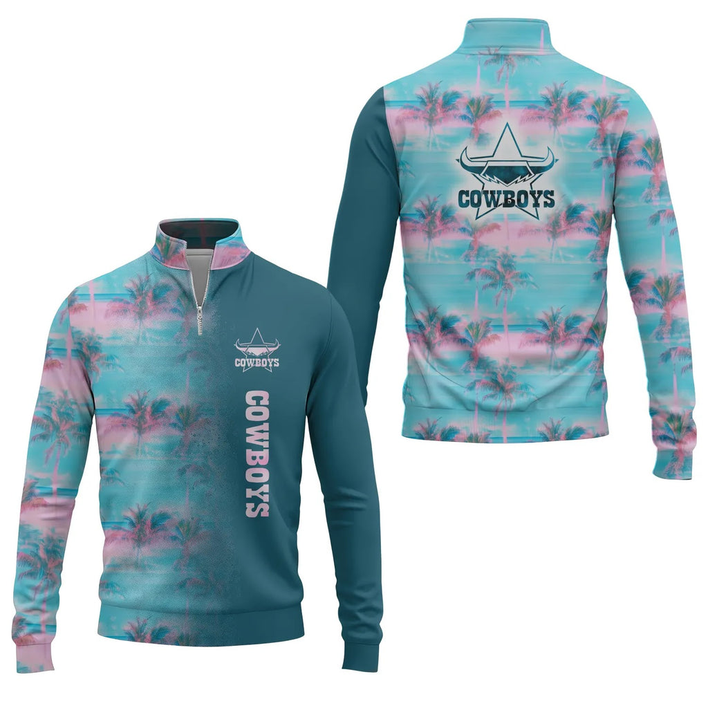 North Queensland Cowboys Quarter-zip Pullover SHW058