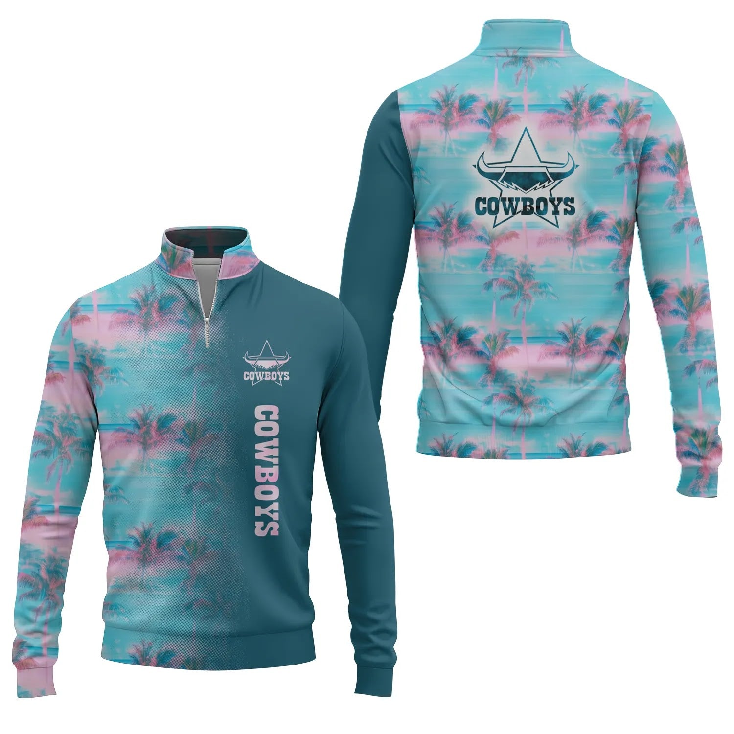 North Queensland Cowboys Quarter-zip Pullover SHW058