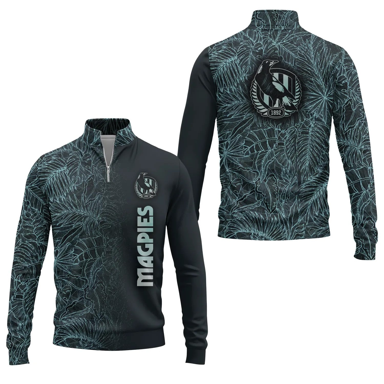 Collingwood Magpies Quarter-zip Pullover SHW008