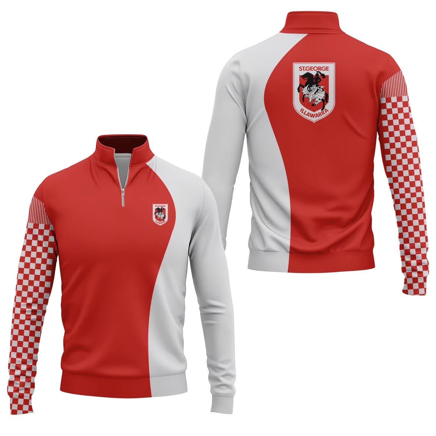 St George Illawarra Dragons Quarter-zip Pullover SC073