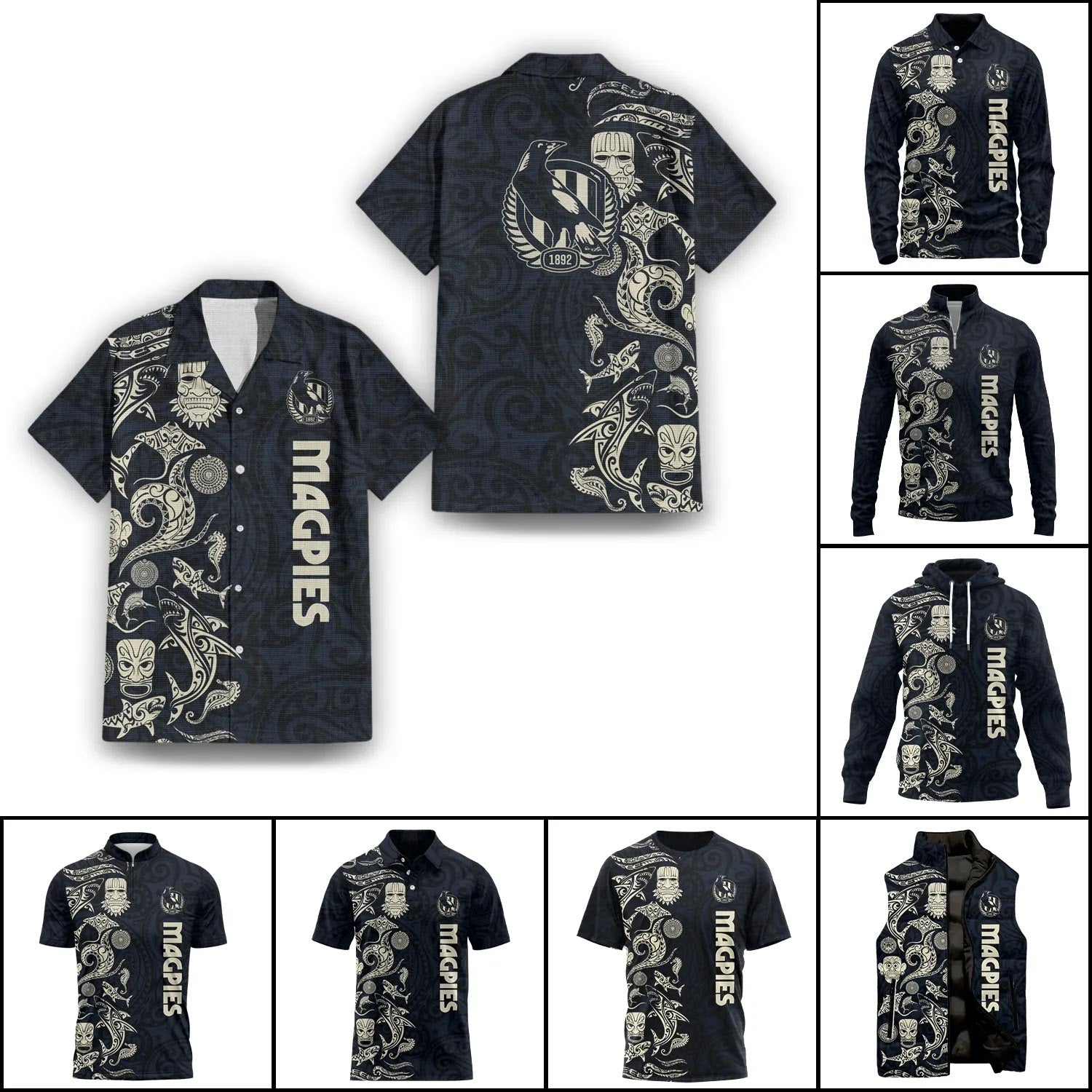 Collingwood Magpies Apparels SHW033