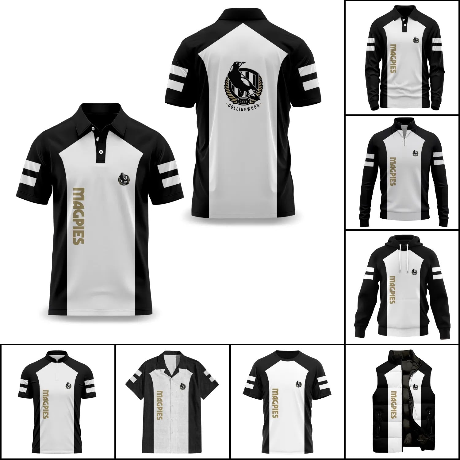 Collingwood Magpies Apparels SC078