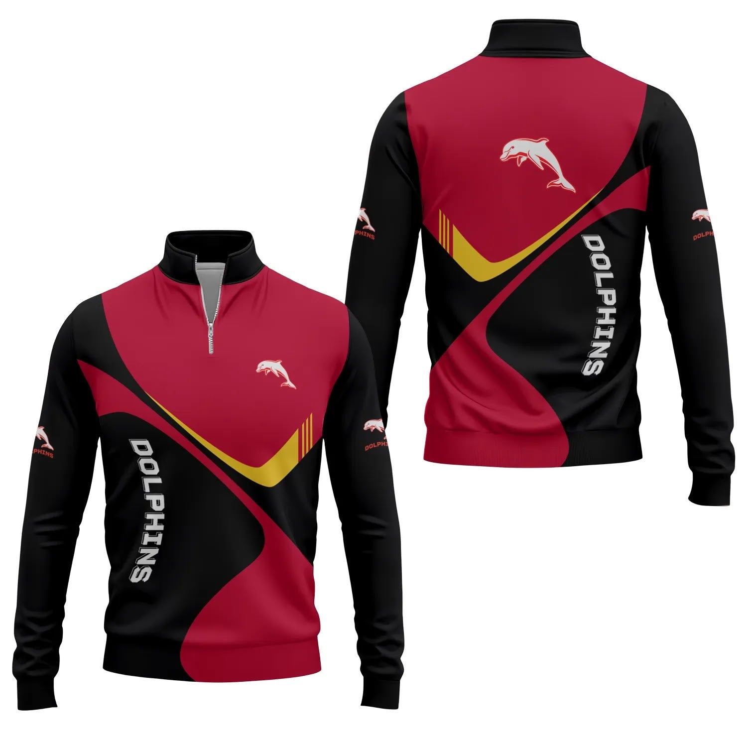 Dolphins Quarter-zip Pullover SC058