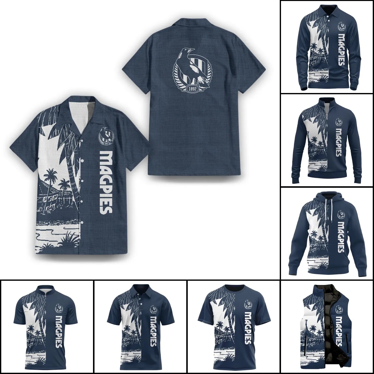 Collingwood Magpies Apparels SHW031