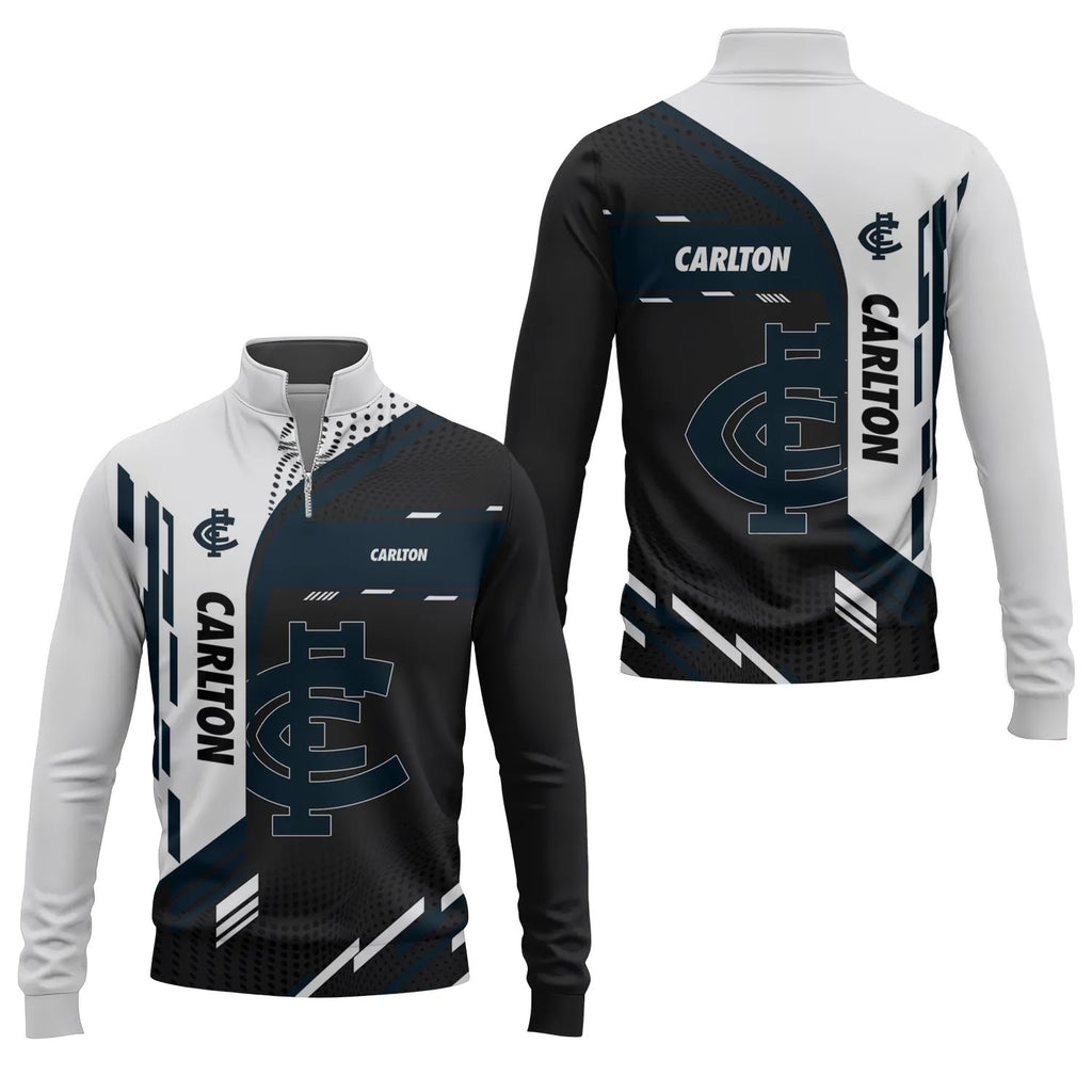 Carlton Blues Quarter-zip Pullover SC036