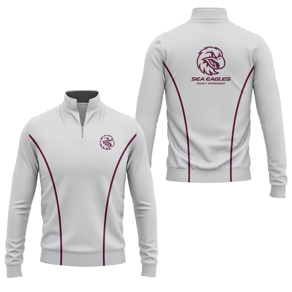 Manly Warringah Sea Eagles Quarter-zip Pullover SC025