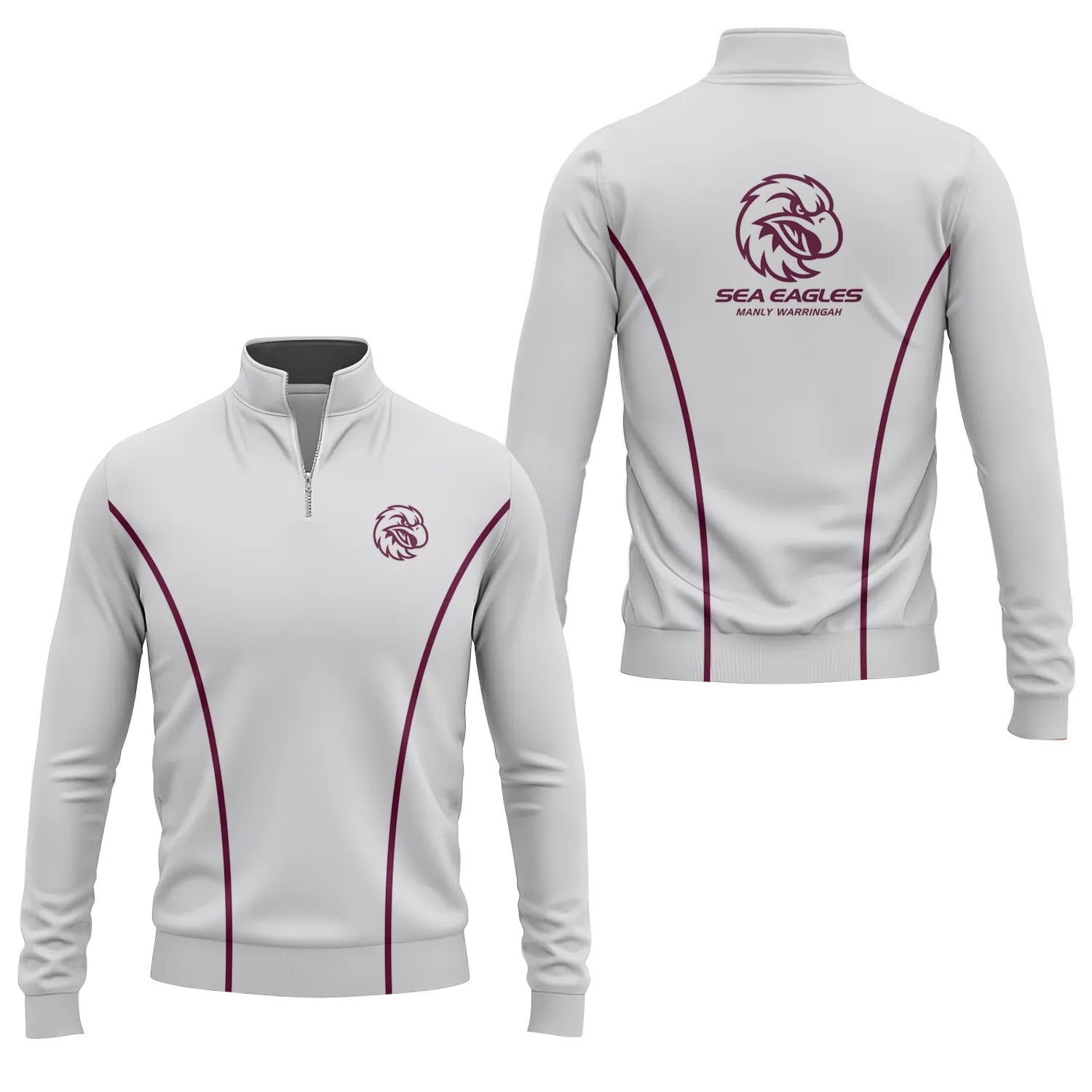 Manly Warringah Sea Eagles Quarter-zip Pullover SC025