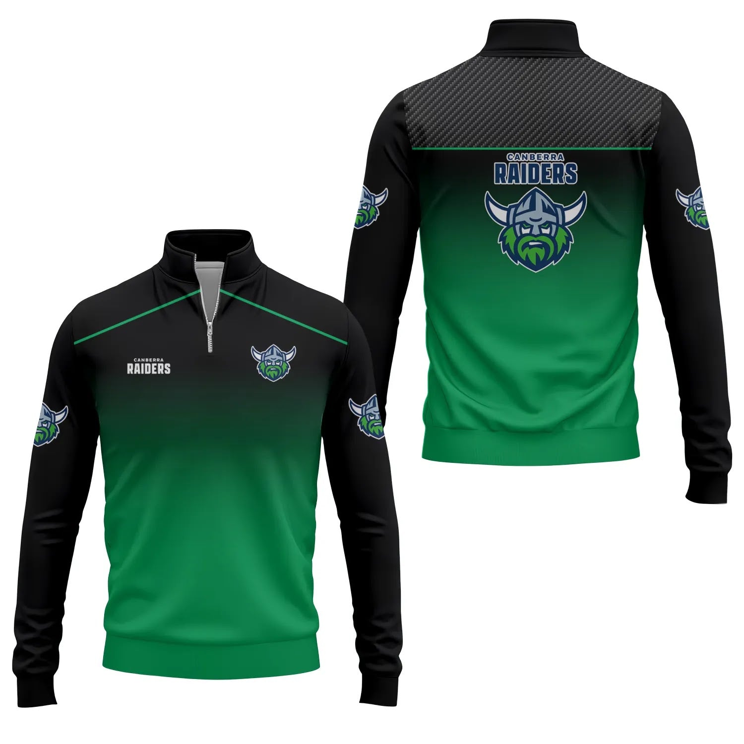 Canberra Raiders Quarter-zip Pullover SC001